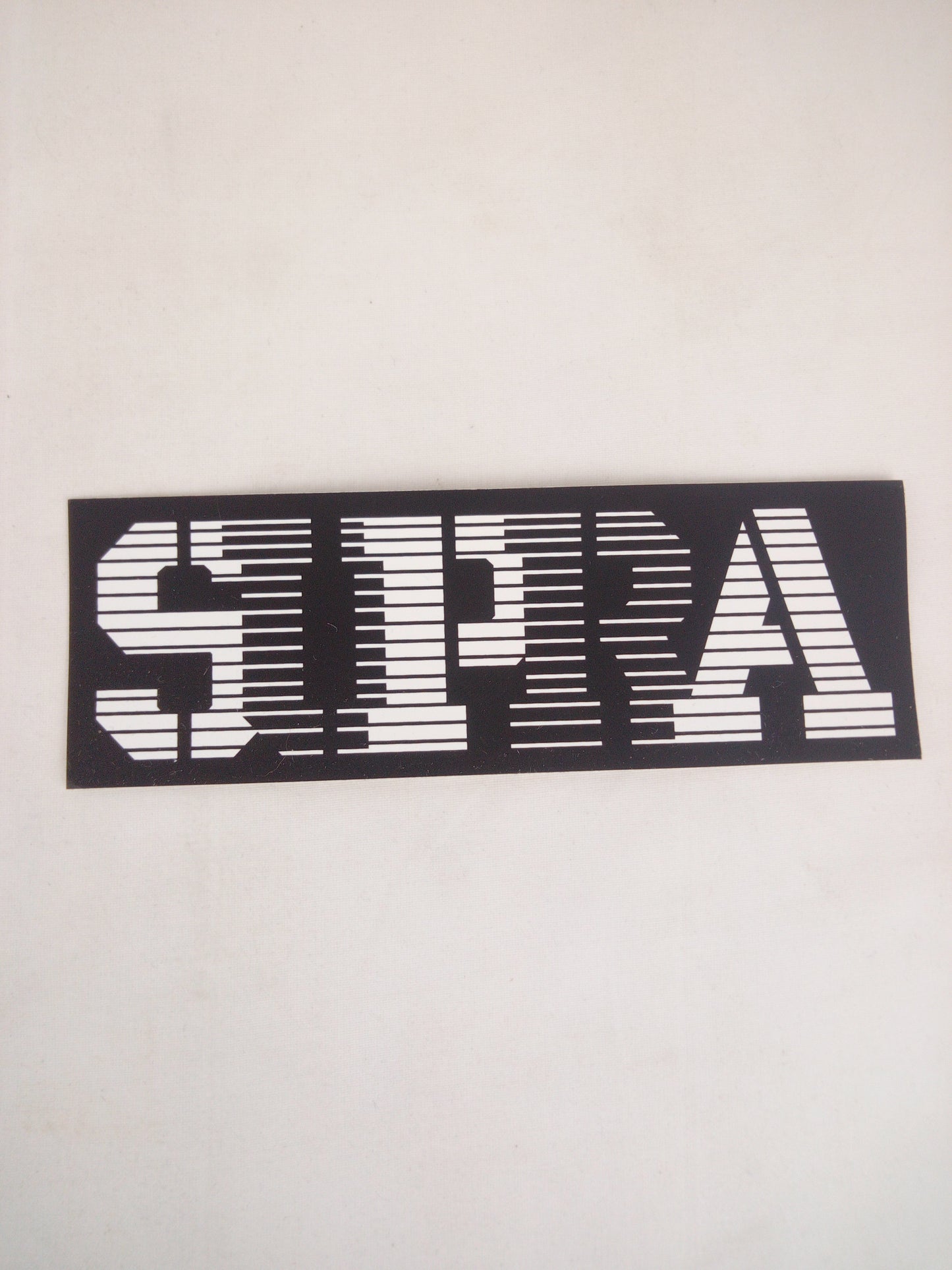 Supra Footwear Supra Logo Lines Black White 6.4" x 2.25" Vintage NOS Sticker