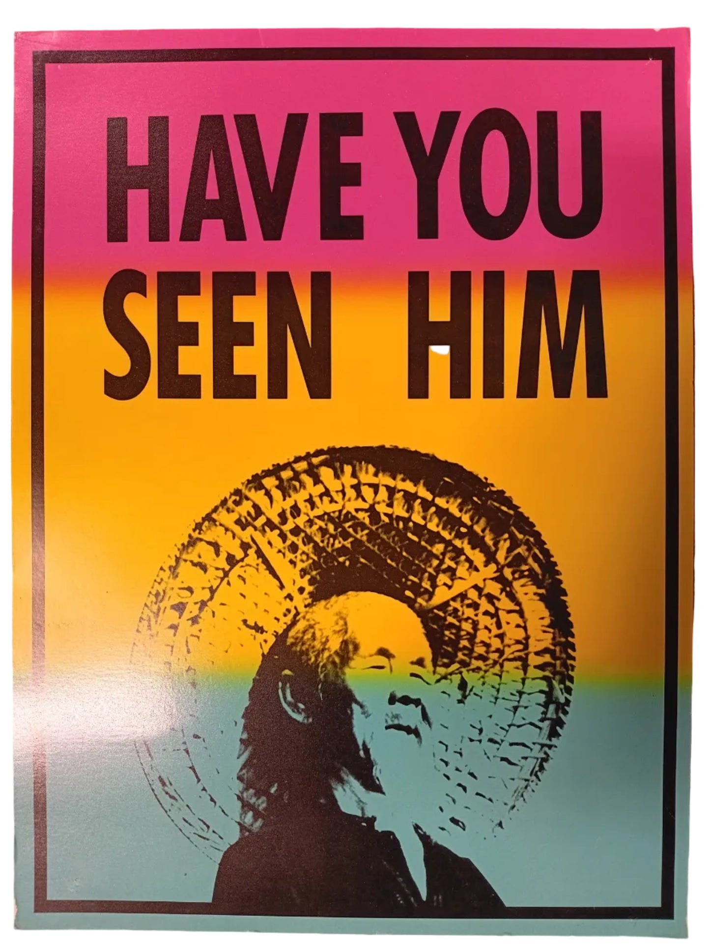 Powell Peralta Have You Seen Him? Animal Chin Pink Yellow Blue 24" X 17.7" (Large) Vintage Vinyl Cardstock Poster