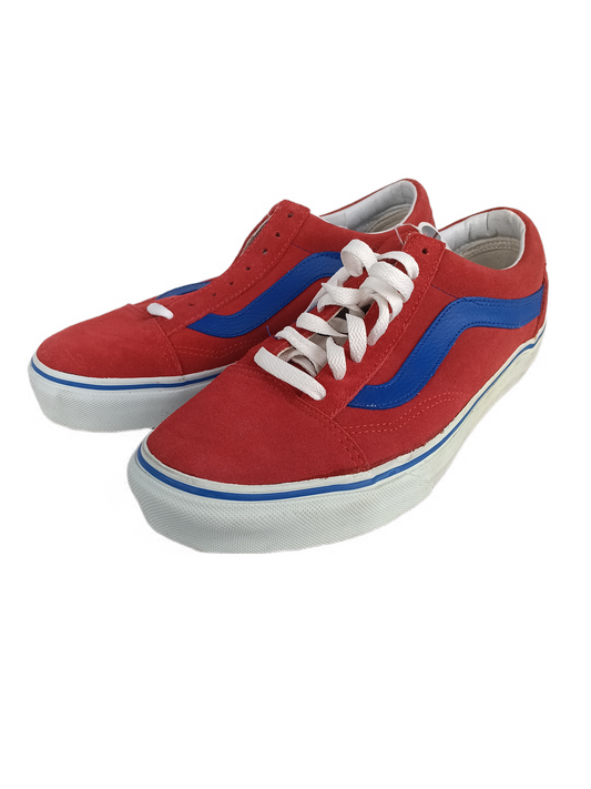 Vans Old Skool High Risk Red Classic Blue Mens Size 8.0 Shoes
