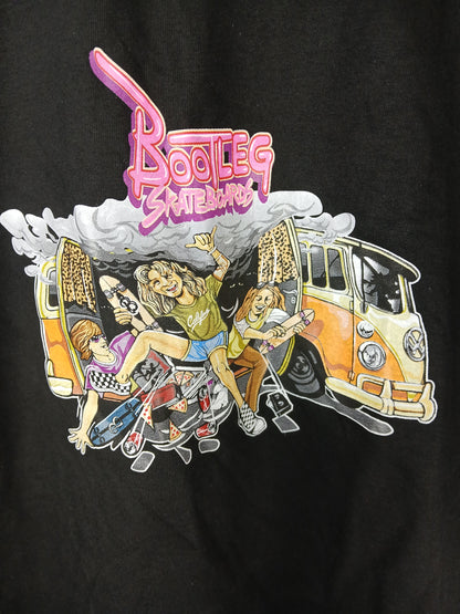 Bootleg Skateboards VW Bus Black Multi Size XL S/s Vintage Shirt