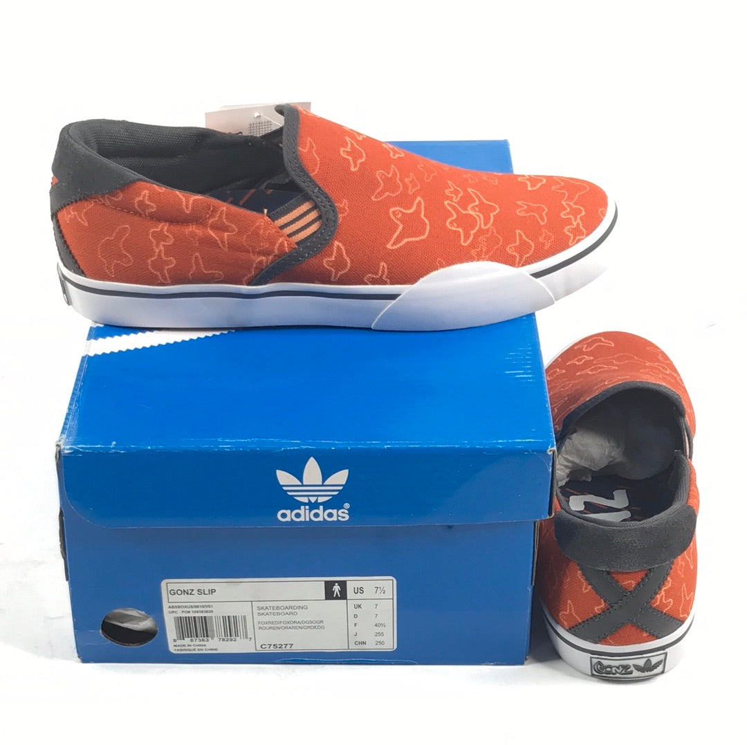 Adidas Skate Gonz Slip FOXRED/FOXORA/DGSOGR C75277 US Mens Size 7.5