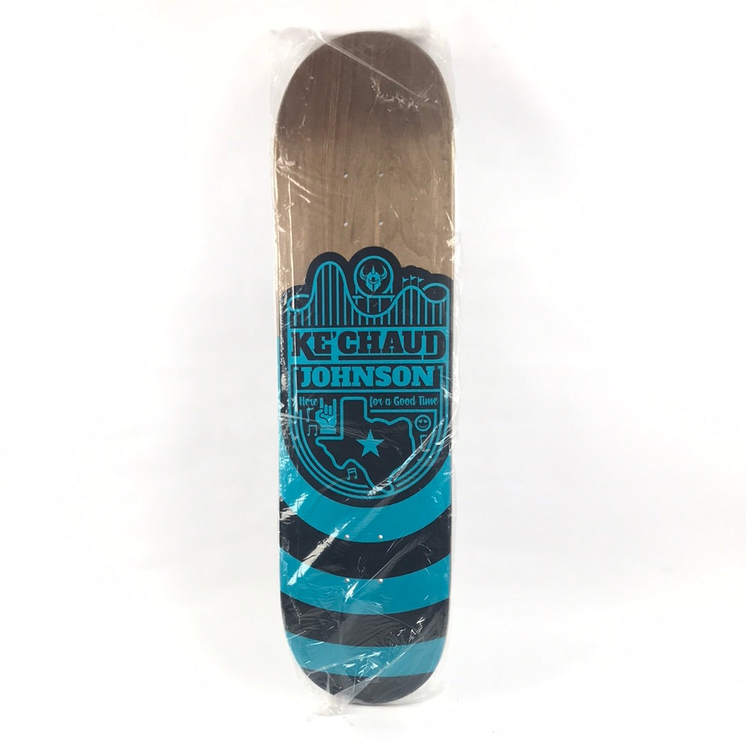 Darkstar Ke'Chaud Johnson Here For A Good Time Blue/Woodgrain 8.25" Skateboard Deck