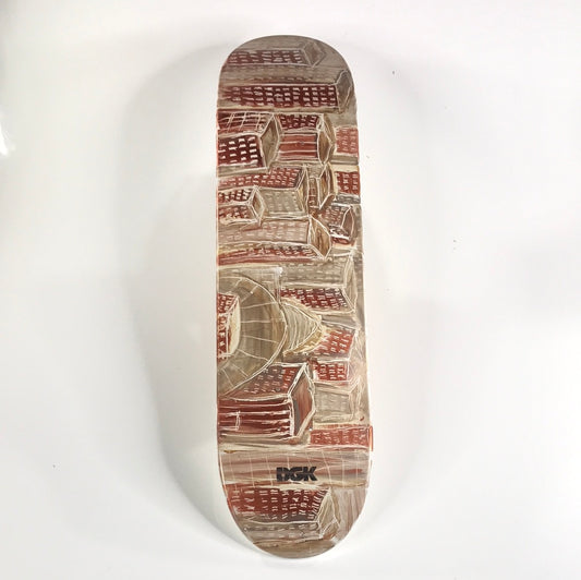 DGK Hand Painted City Signed 7.8 Skateboard Deck