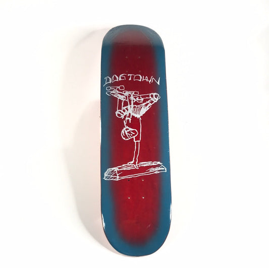 Dogtown Curb Stand Red/Blue 8.25 Skateboard Deck