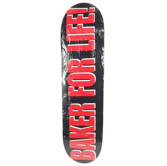 Baker Team For Life! Black/Red 8.4'' Skateboard Deck