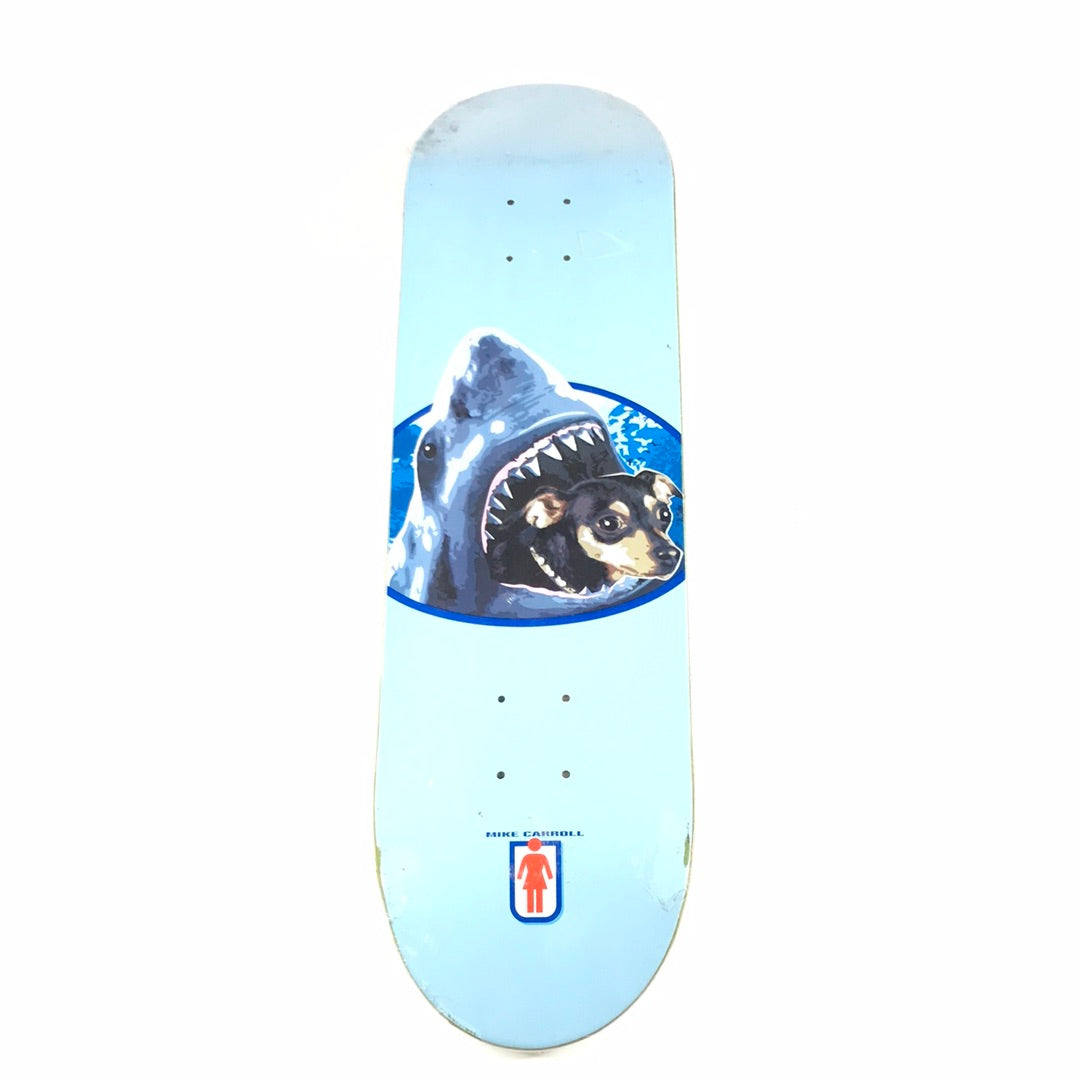 Girl Mike Carroll Shark-Dog Blue 8.0" Skateboard Deck