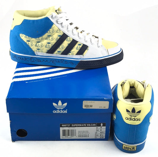 Adidas Skate Superskate Vulcan Mark Gonzales RWHITE/NNY/POOL 466727 US Mens Size 9.5