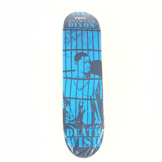 Deathwish Antwaun Dixon Prison Cell Blue 8.0 Antwuan Dixon Signed Skateboard Deck
