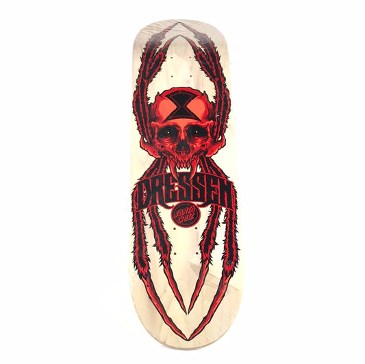 Santa Cruz Eric Dressen Widow Skull Wood Grain 8.6 Skateboard Deck