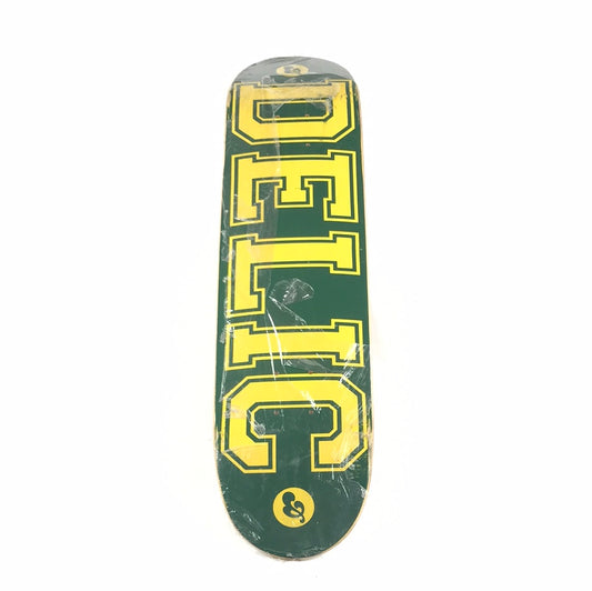 Delic Team Logo Green 7.6 Skateboard Deck