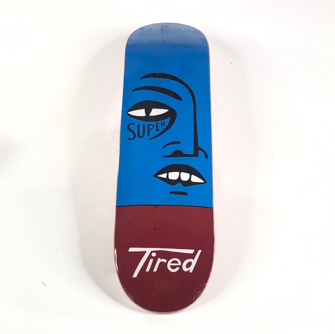 Tired Team Super Tired Blue/Red 8.5 Skateboard Deck