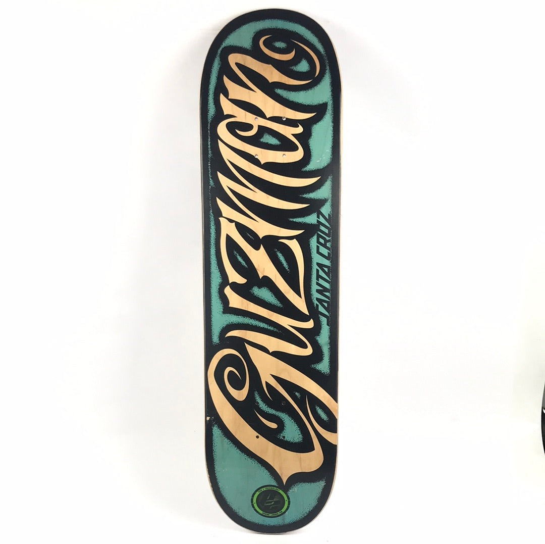 Santa Cruz Emanual Guzman Green/Black/Woodgrain 8.25" Skateboard Deck