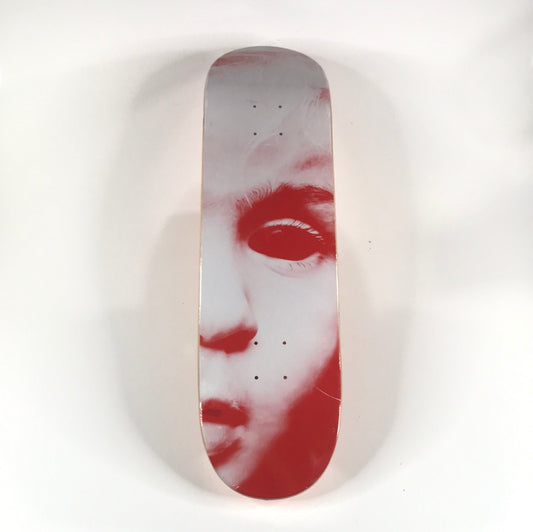 Half Way Dead HWD Team Face Red 8.1 Skateboard Deck