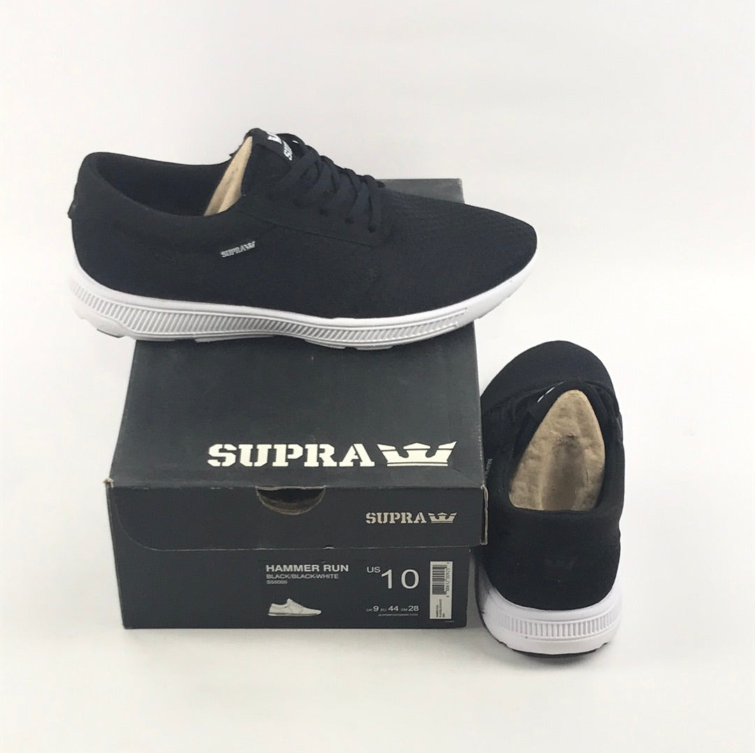 Supra Hammer Run Black/Black-White US Mens Size 10