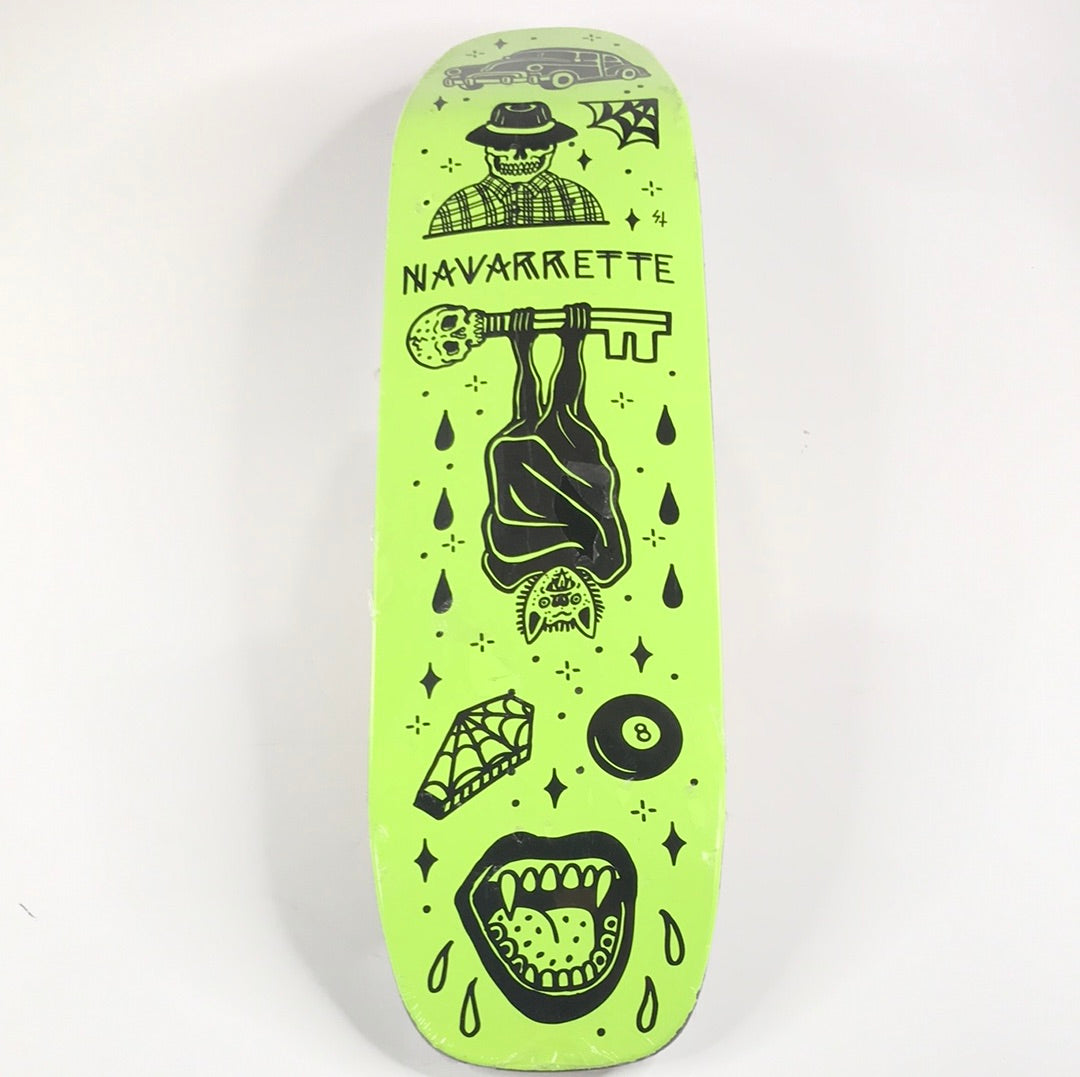 Creature Darren Navarrette Sketchy Tank Lime Green 8.8" Skateboard Deck