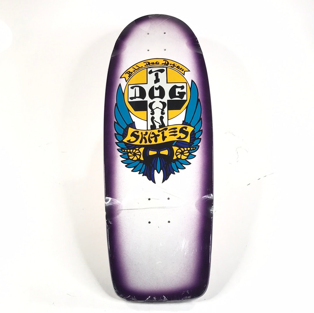 Dog Town Team Bull Dog Design BDS Purple/White 10'' Watson Laminates Skateboard Deck