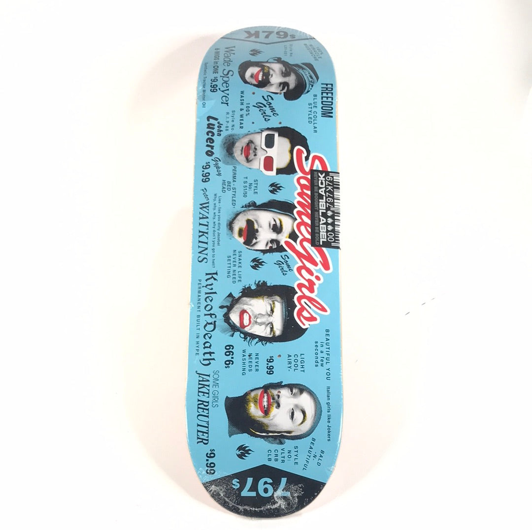 Black Label Team Some Girls Blue/Red 8.75'' Skateboard Deck