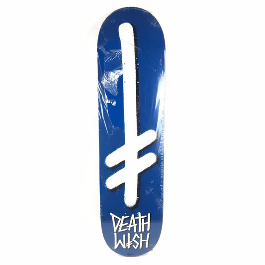 Deathwish Team Classic Spray Blue/White 8.5'' Skateboard Deck