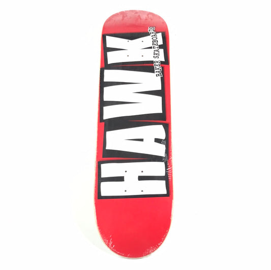 Baker Riley Hawk Letters Red 8.0 Skateboard Deck