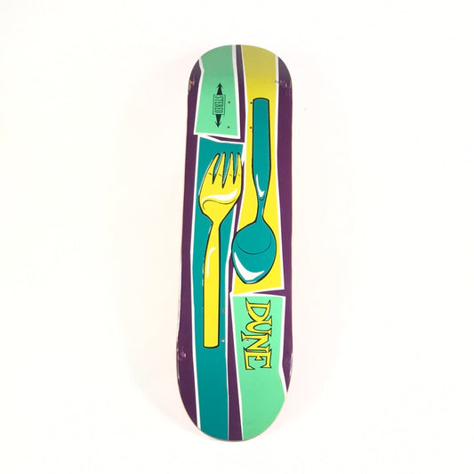 Stereo Fork and Spoon DUNE Chris Pastras Multi 7.75 Skateboard Deck