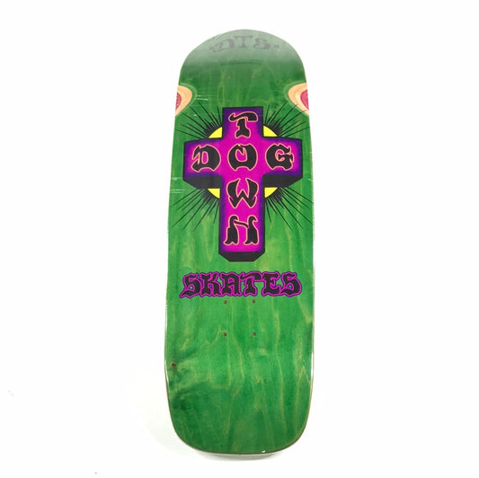 Dogtown Skates Team Cross Green/Purple 9” Skateboard Deck