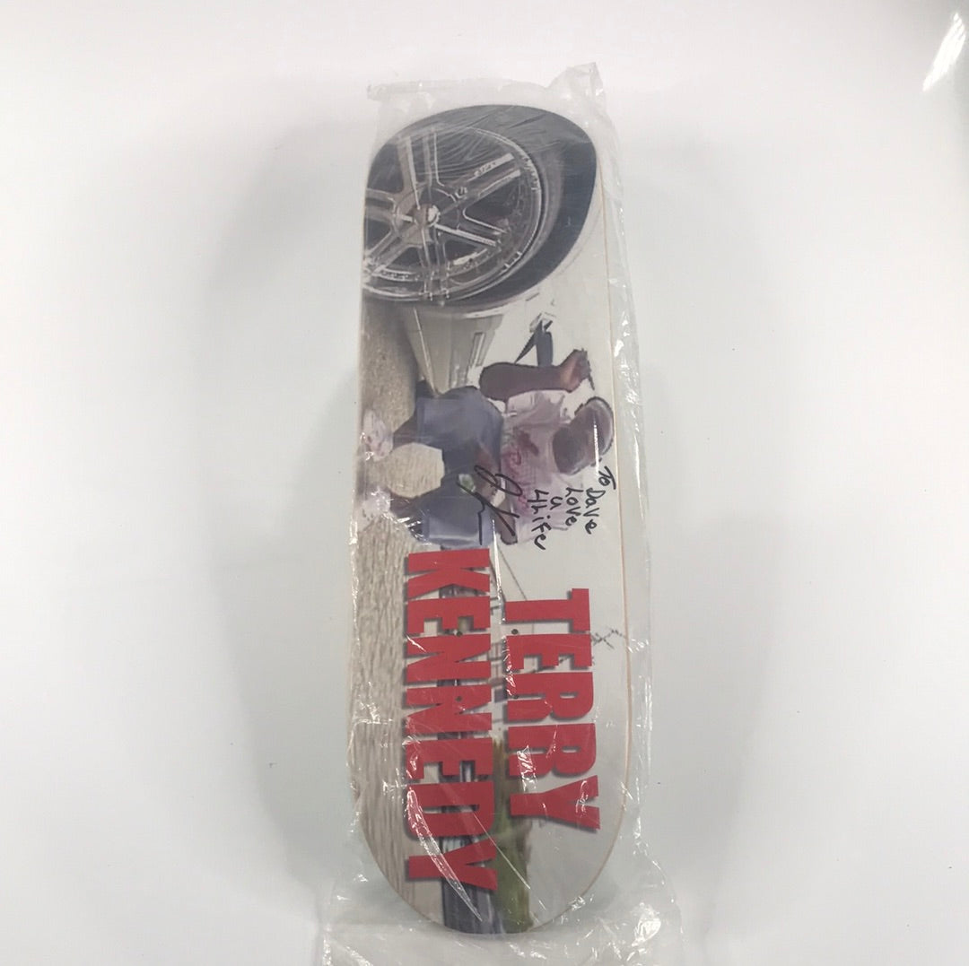 Baker Terry Kennedy Baker 3 Clip 8.25 Signed Skateboards deck