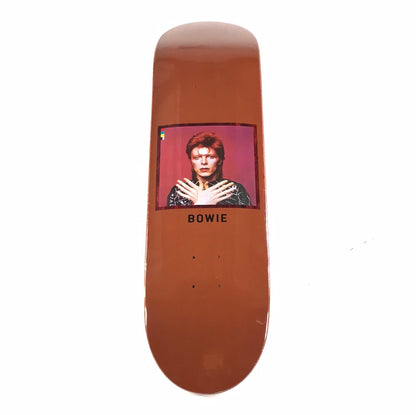 Color Bars X David Bowie Brown 8.12'' Skateboard Deck