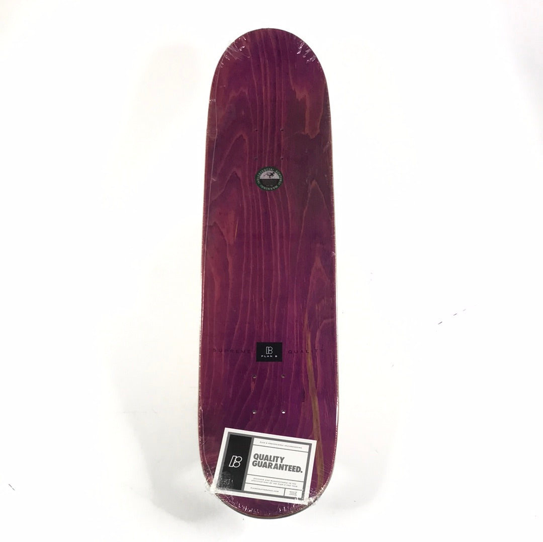 Plan B Ryan Gallant B Black/Purple/Green 8" Skateboard Deck