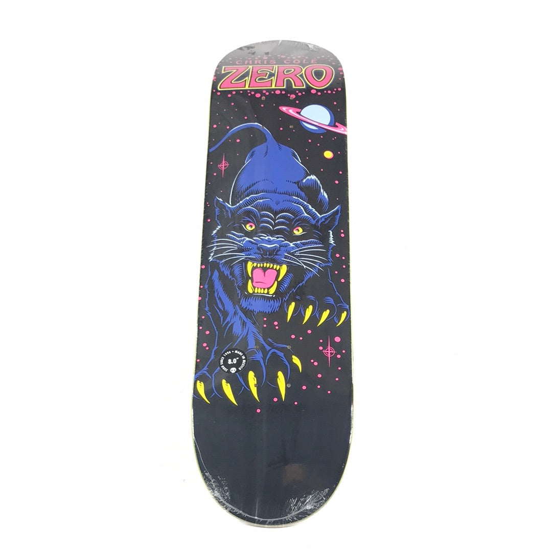 Pinther Zero Zero Chris Cole Panther Black 8.0 Skateboard deck – western-skate-co
