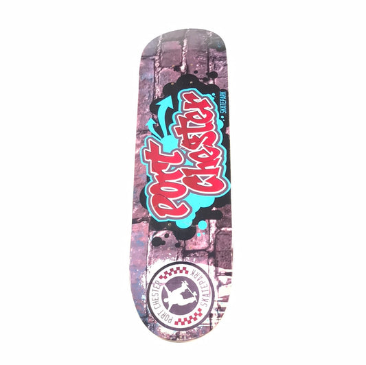 Port Chester Skatepark Team Graffiti Multi 8.0 Skateboards deck