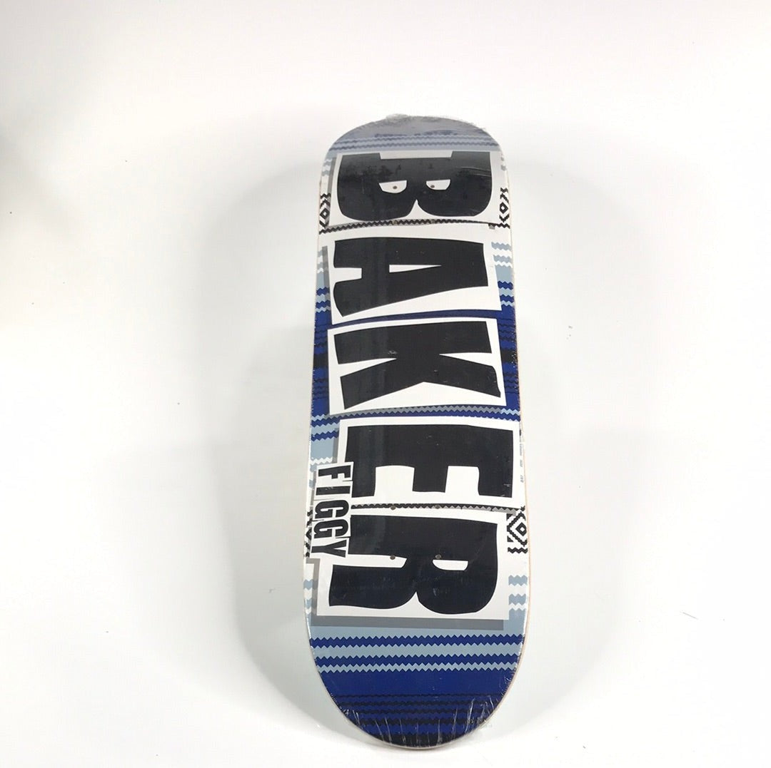 Baker Figgy Mexican Blanket Blue 8.25 Skateboard deck