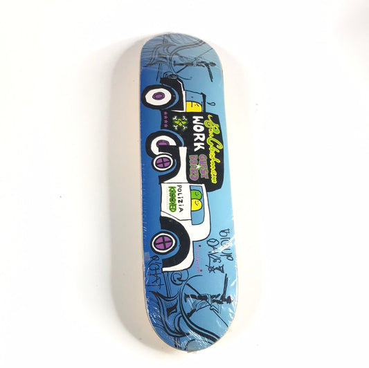 Krooked Ron Chatman Guest Board Signed Blue 7.75 Skateboard Deck
