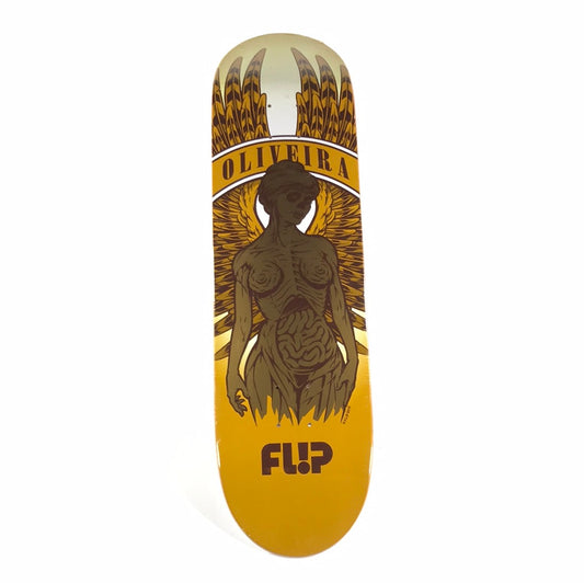 Flip Luan Oliveira Manikin Yellow 8.4 Skateboard Deck