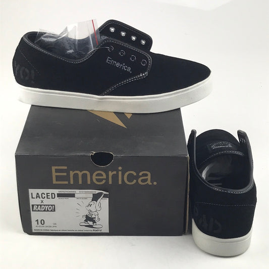 Emerica Laced X Radyo Black/White/Black US Mens SIze 10