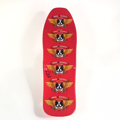 Hill Frankie Hill Dog Red 9.375 Signed 119/200 Skateboard Deck