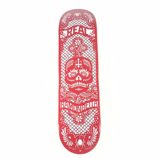 Real Peter Ramondetta Skull Red/White 7.75 Skateboard Deck