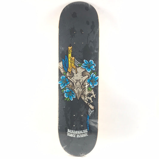 Birdhouse Tony Hawk Skull and Candle Grey/Blue 8.38" Skateboard Deck