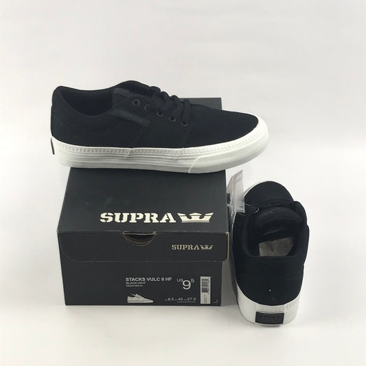 Supra Stacks Vulc II HF Black-WHT US Mens Size 9.5