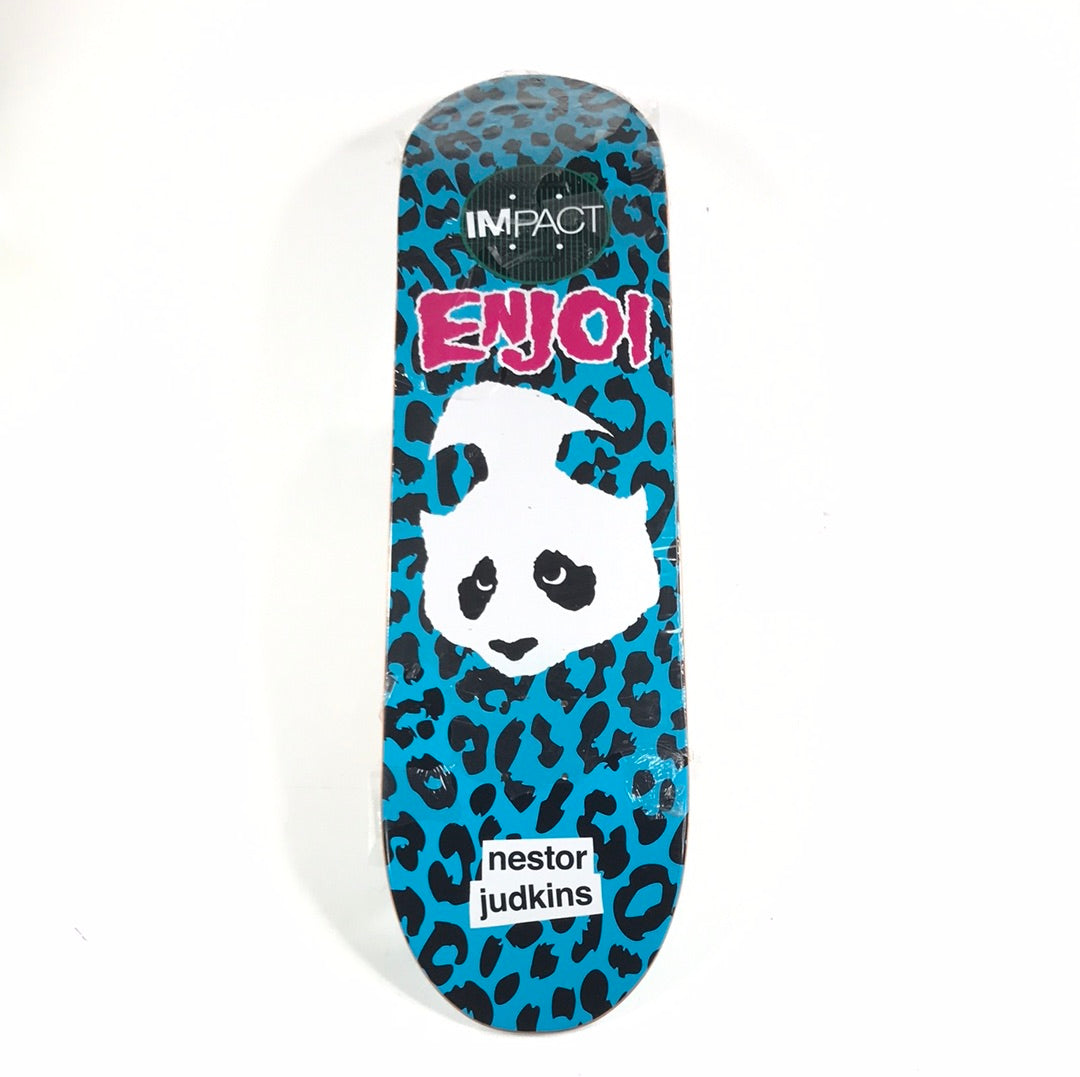 Enjoi Nestor Judkins Cheetah Misfits Panda Blue/Pink 8.3 Skateboard Deck