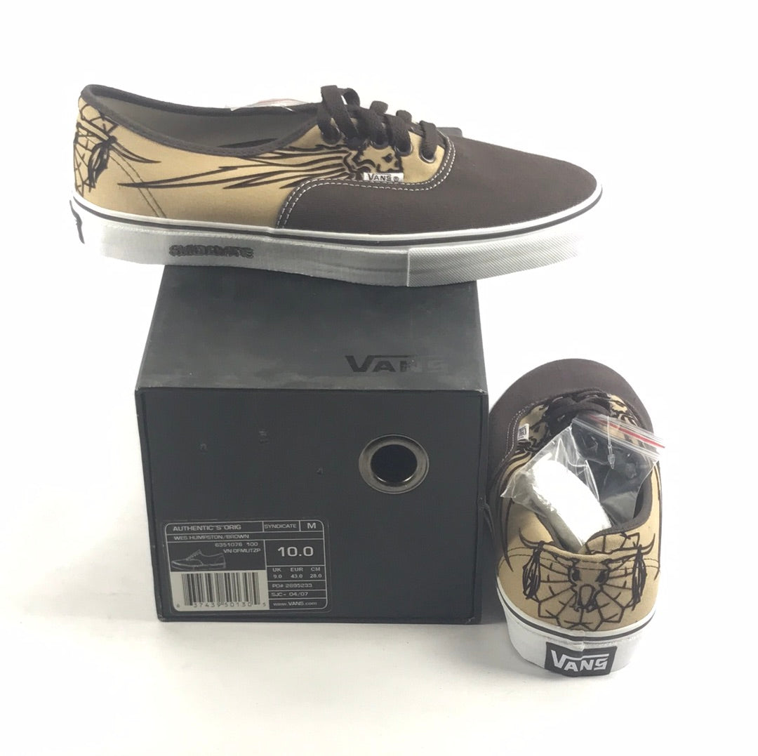 Vans Authentic x OG Wes Humpston “S” Syndicate Brown Mens Shoes