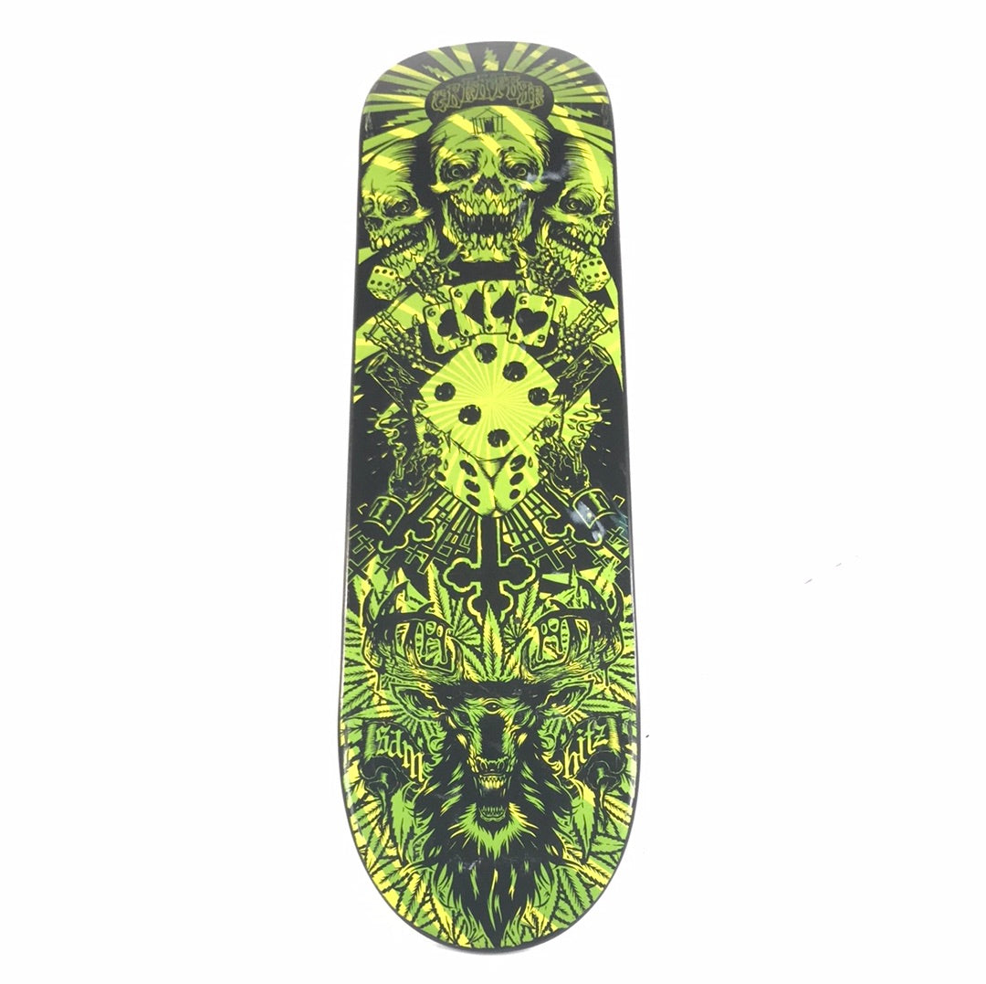 Creature Sam Hitz Gambler Green/Black 8.1" Skateboard Deck