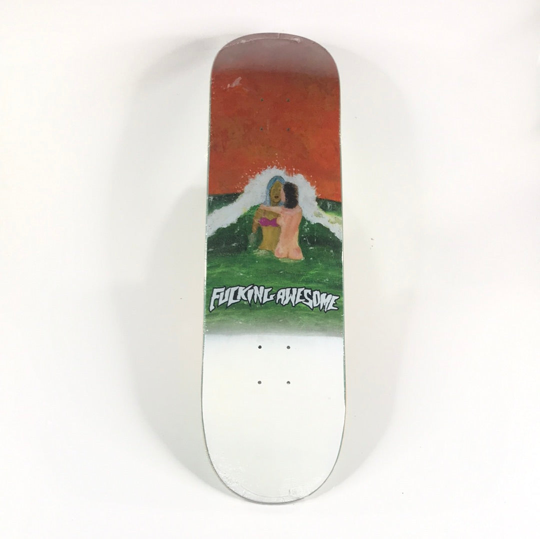 Fucking Awesome Team Wave Painting Red 8.25 Skateboard Deck