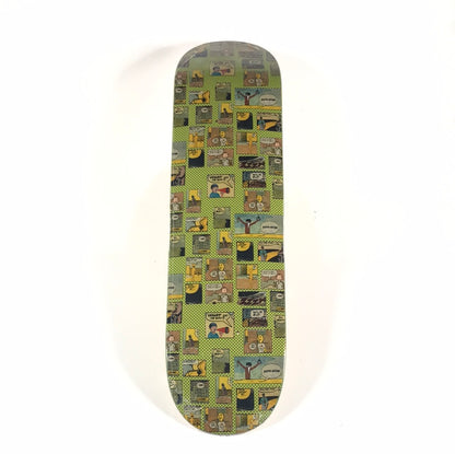 Fucking Awesome Team Comic Neon Green 8.18 Skateboard Deck