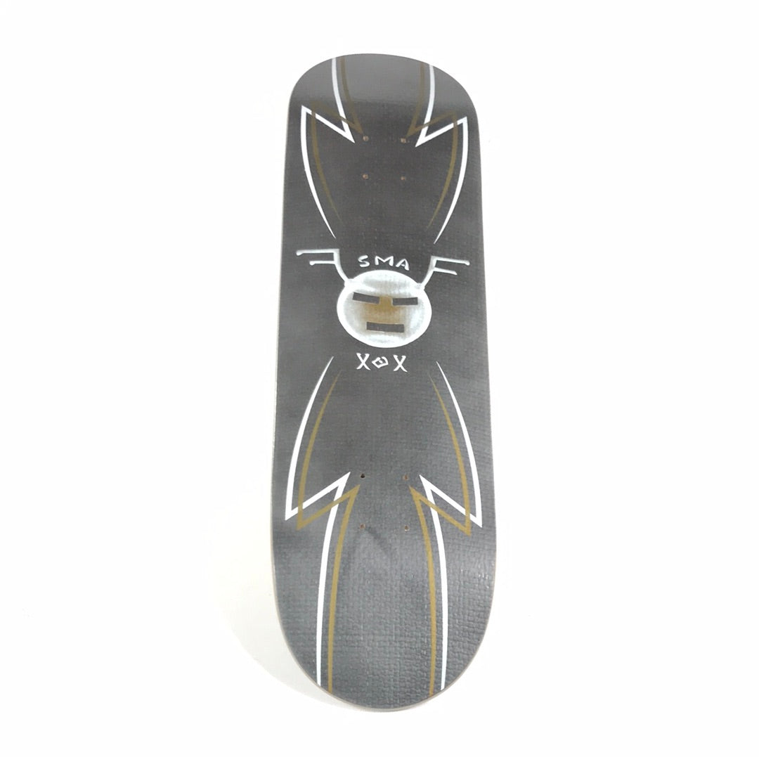Santa Monica Airlines SMA XOX Silver/White/Gold 8.5 Skateboard Deck