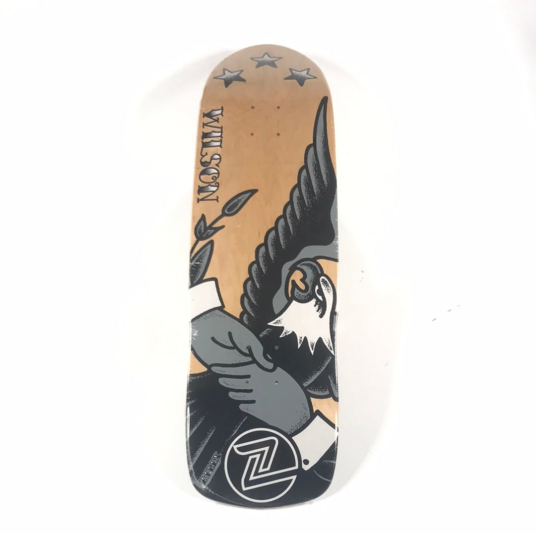 Z-Flex Eagle Hand Shake George Wilson Woodgrain 9.75" Skateboard Deck