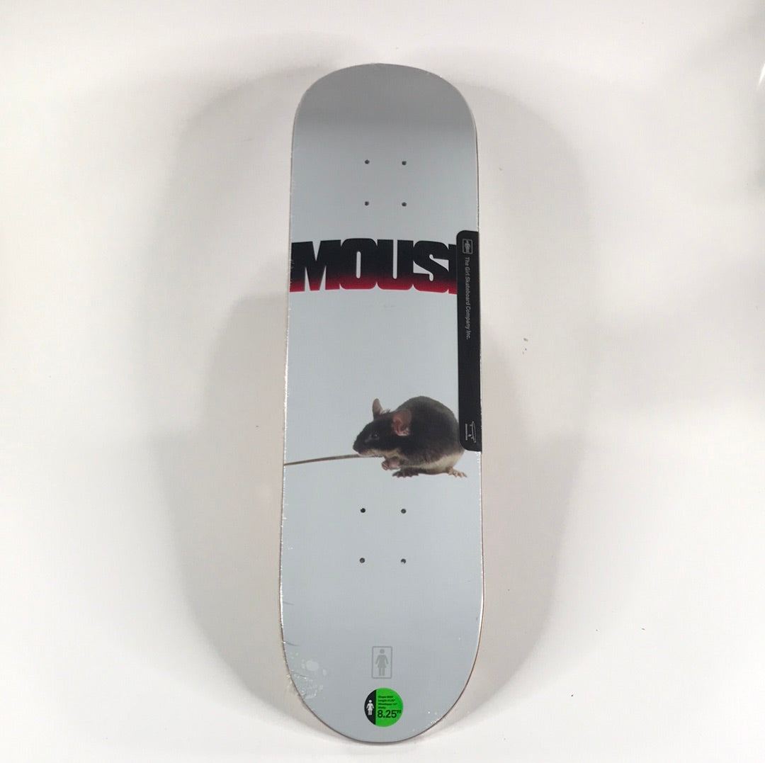 Girl Team Mouse White 8.25 Skateboard Deck