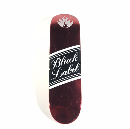 Black Label Team Beer Logo Red 8.0 Skateboard Deck