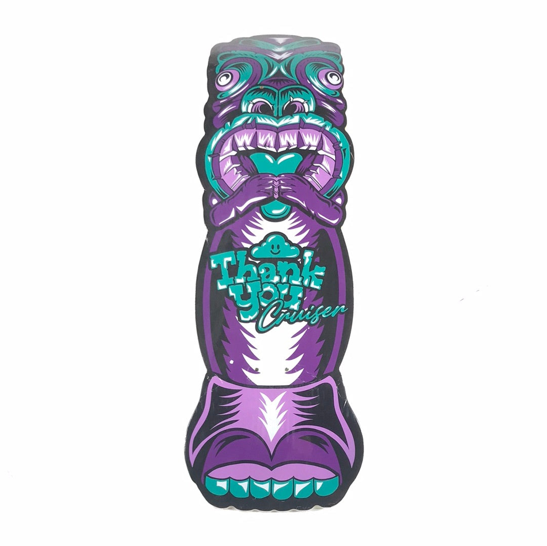 Thank You Team Tiki Purple 9'' Cruiser Skateboard Deck