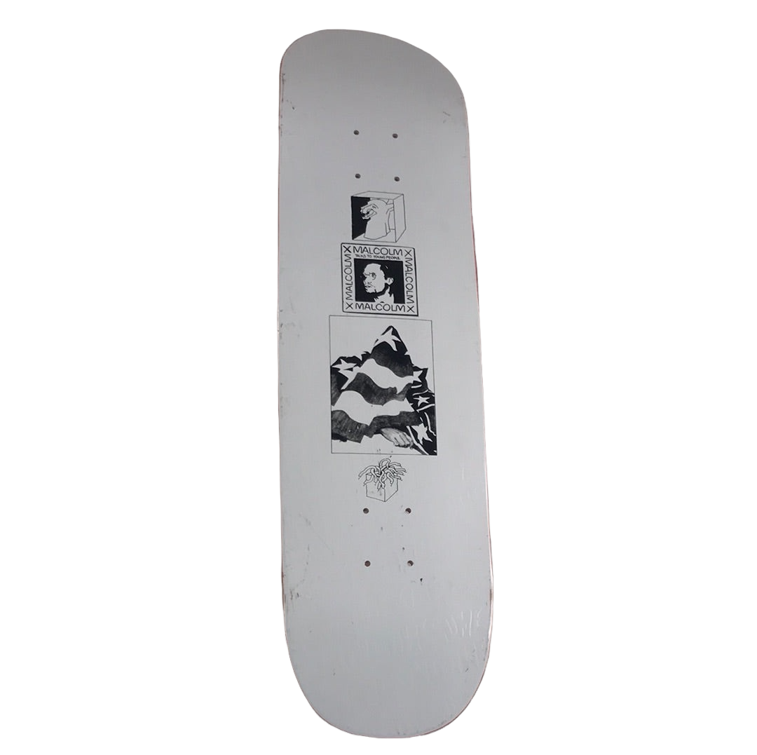 Fucking Awesome Malcolm X White 8.38 Skateboard Deck