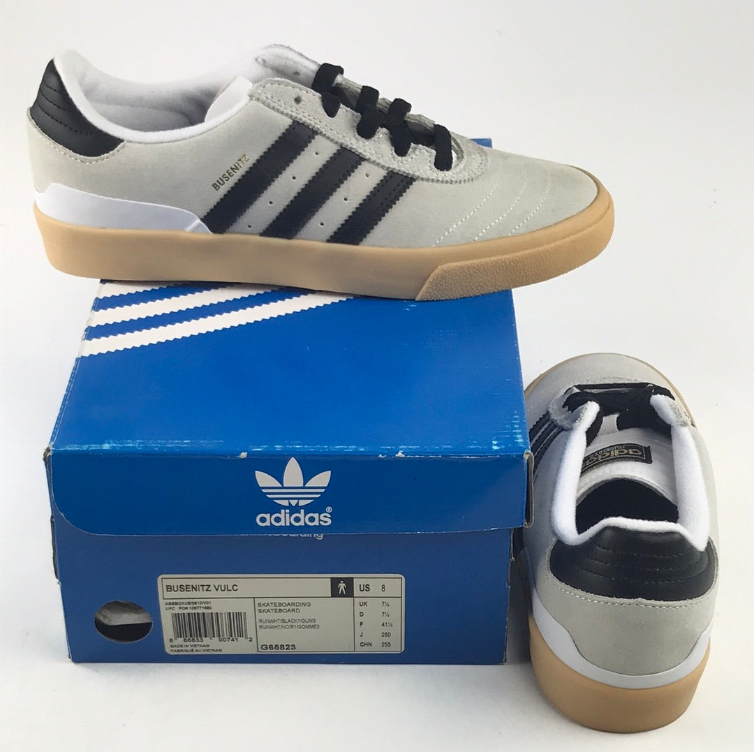 Adidas Busenitz Vulc RUNWHT/BLACK1/GUM3 G65823 US Mens Size 8